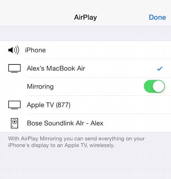 airplay video from quicktime