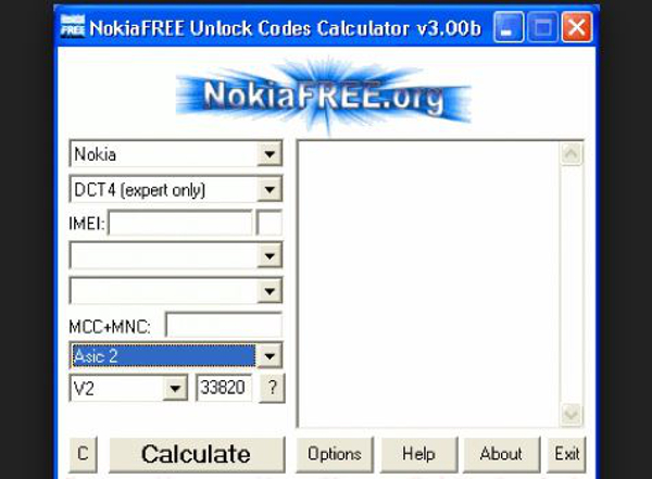 nokiafree calculadora poderosa de codigos de desbloqueio do sim
