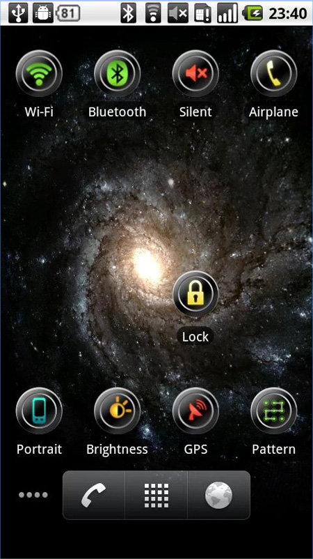 widget lock screen