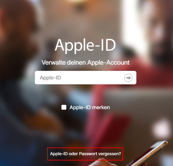 Die Apple ID zurücksetzen