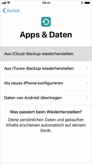 WhatsApp-Nachrichten mit iCloud wiederherstellen