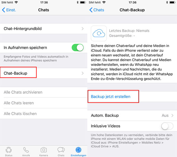 WhatsApp verschlüsselt inzwischen Backups in der iCloud