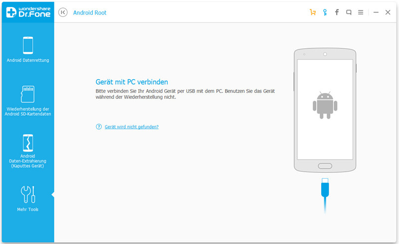 ZTE mit dr.fone - Root (Android) rooten