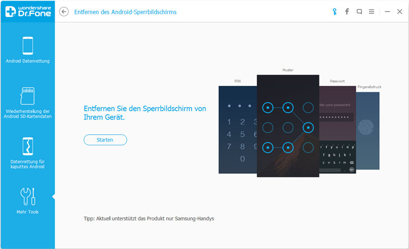 dr.fone - Bildschirm entsperren (Android)