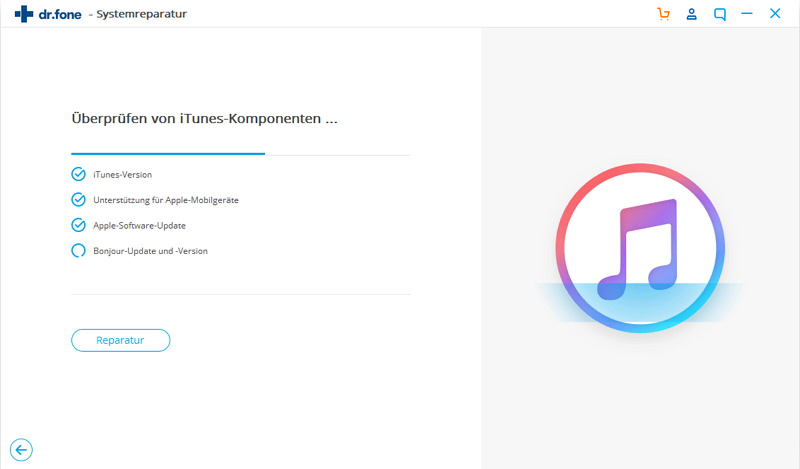 iTunes-Fehler 2005 oder 2003 durch Überprüfung der Komponenten beheben