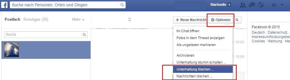 Facebook nachrichten löschen auch beim anderen