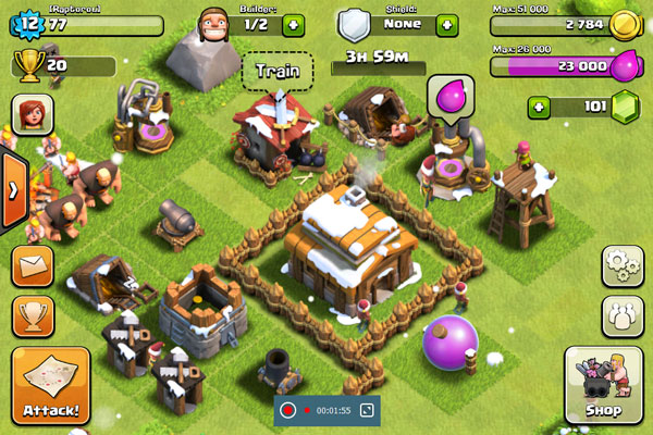 enregistrer Clash of Clans