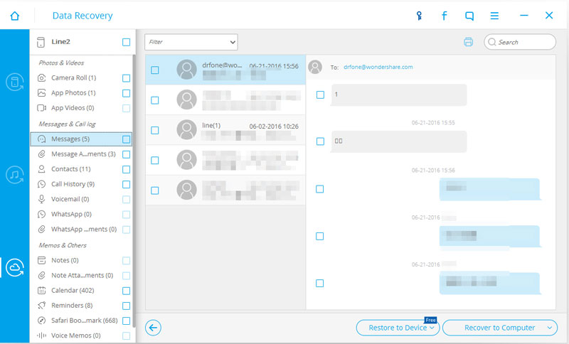 esporta il messaggio iphone in pdf