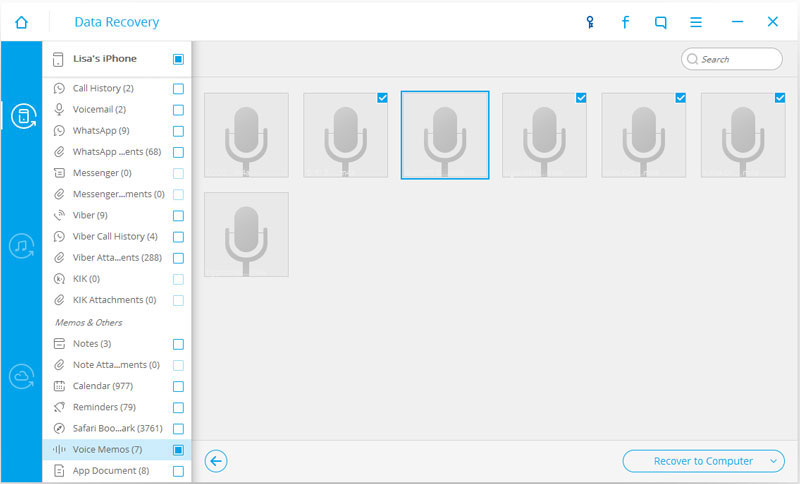 recover voice memos from iPhone directly