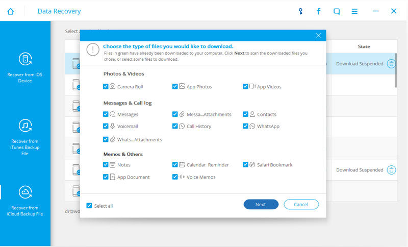 recover delted contacts from icloud backup