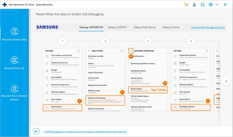 Analyse des Android-Gerätes