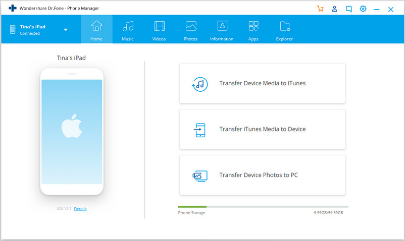 trasferire le foto da ipad per scheda sd con tunesgo