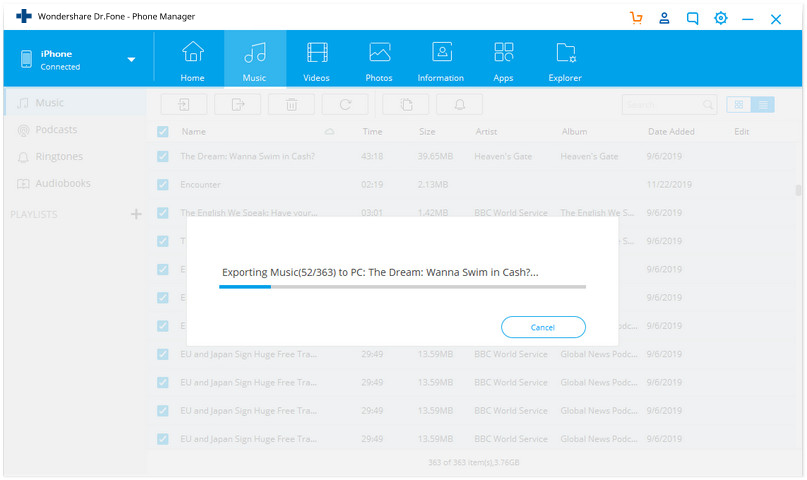 export iphone files to computer