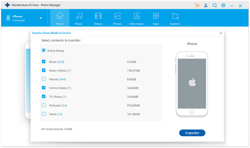 Synchroniser l'iPhone avec plusieurs ordinateurs avec TunesGo