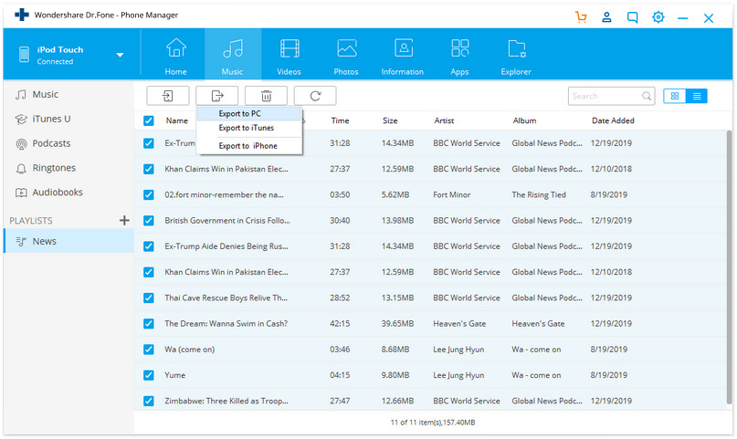 copiare musica da ipod a usb flash drive con tunesgo