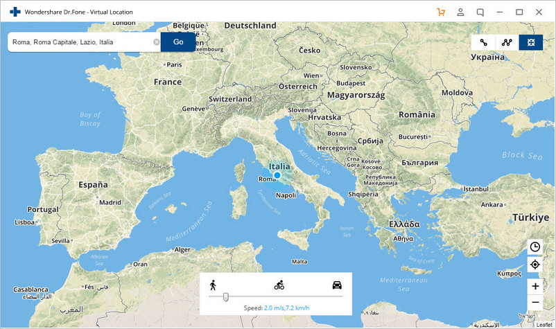 ver cambio de ubicación en el mapa