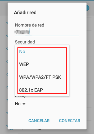 presiona “Seguridad”