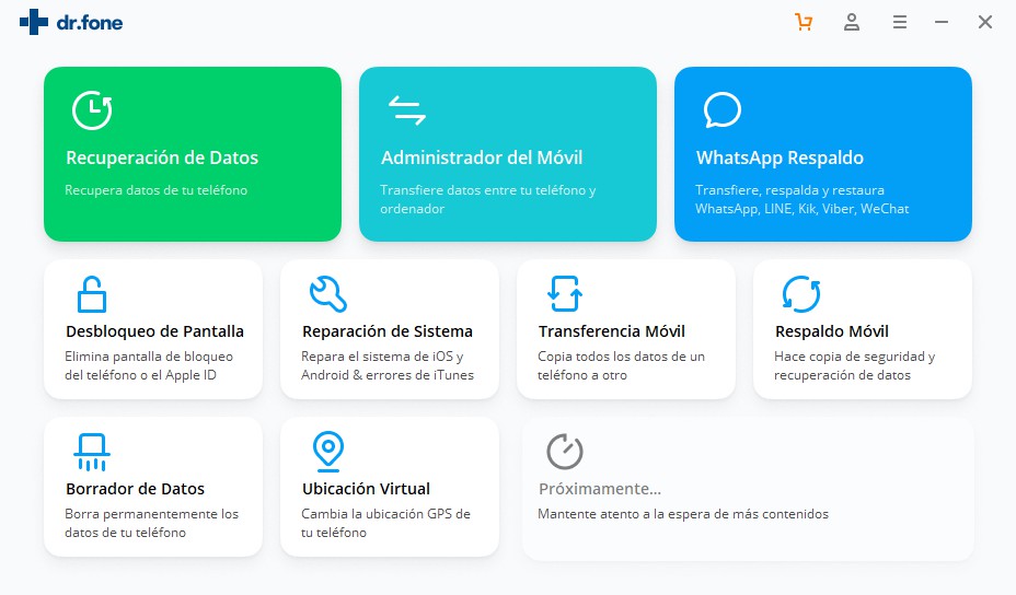 seleccionar modo del dispositivo