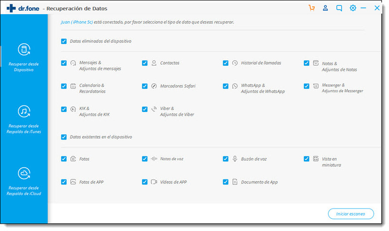 seleccionar los datos de whatsapp para guardarlos en pc