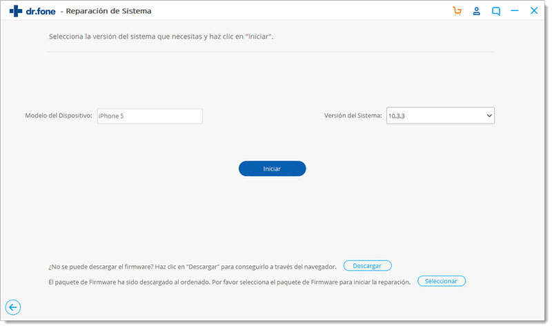 Descarga el firmware