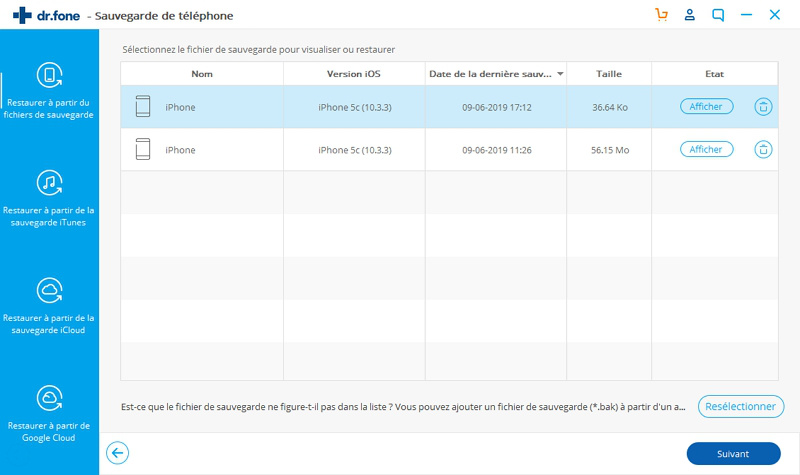 backup iphone
