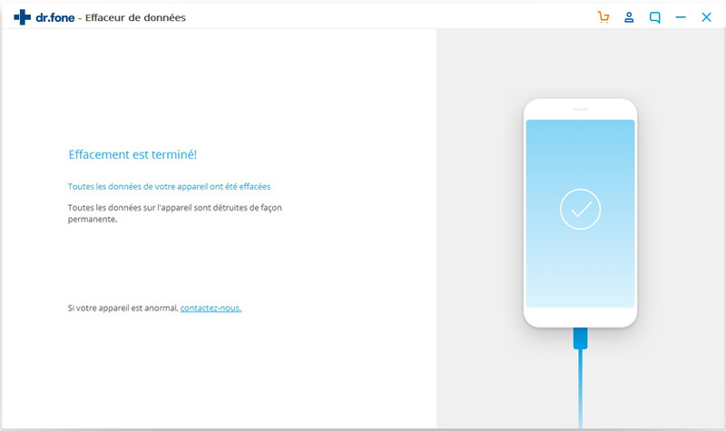 données android effacées