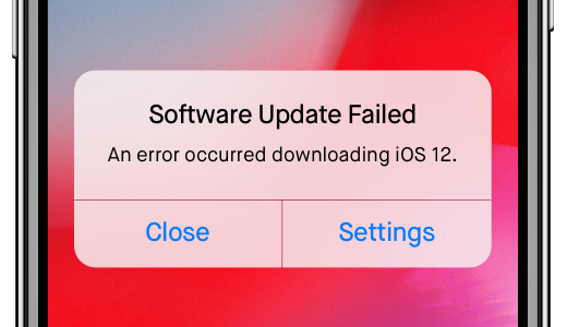 sonos software update fails