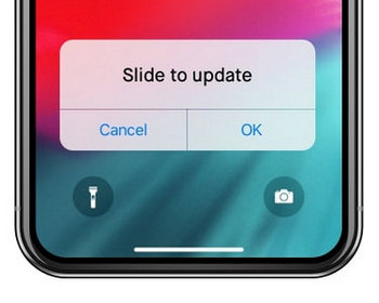 ios 12 problem - stuck on slide to upgrade
