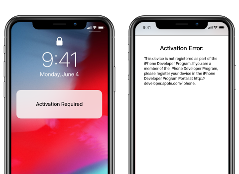 Problème avec iOS 12/iOS 13 beta - activation échouée