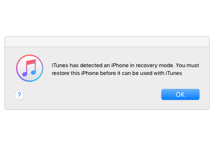 problème de rétrogradation d'ios 12 - processus bloqué