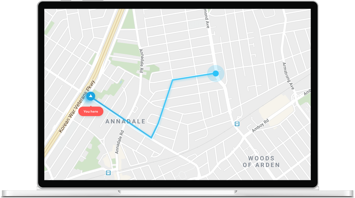 simulate movement by changing gps