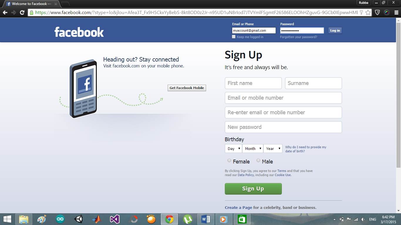 procedura per inviare messaggi su facebook facebook