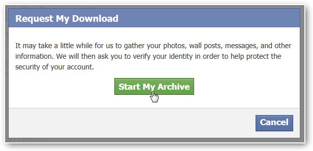 recupera i messaggi di facebook cancellati da un archivio scaricato