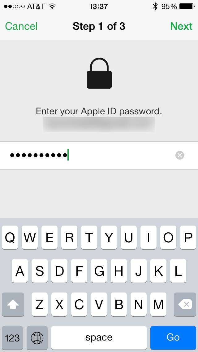  enter apple id erase iphone