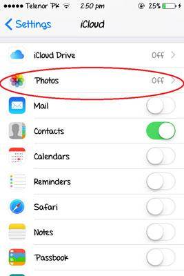 come configurare icloud photo sharing