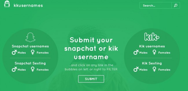 usare di kkusernames per trovare nomi utente di kik messenger trovare amici kik