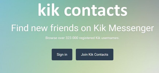 usare kik contacts per trovare nomi utente di kik messenger trovare amici kik