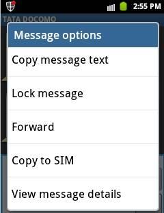 come usare il message forwarding su telefoni android