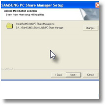 come installare samsung pc share manager