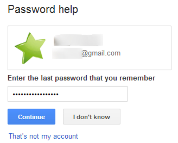 resettare la password gmail quando viene dimenticata