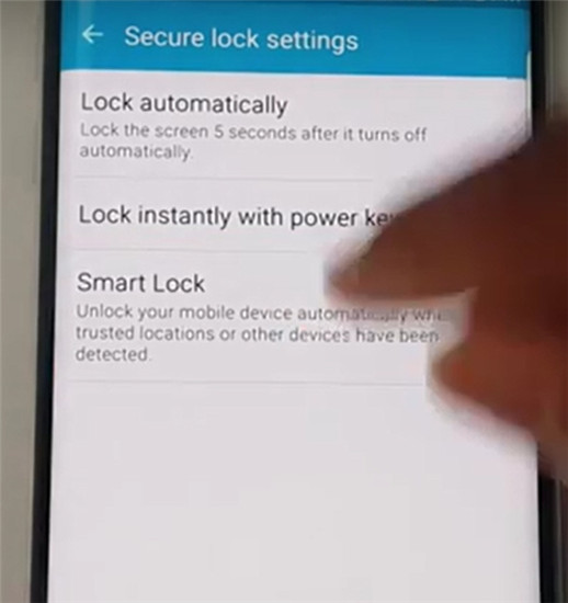 attivare il blocco schermo intelligente smart lockl per android tramite una posizione attendibile