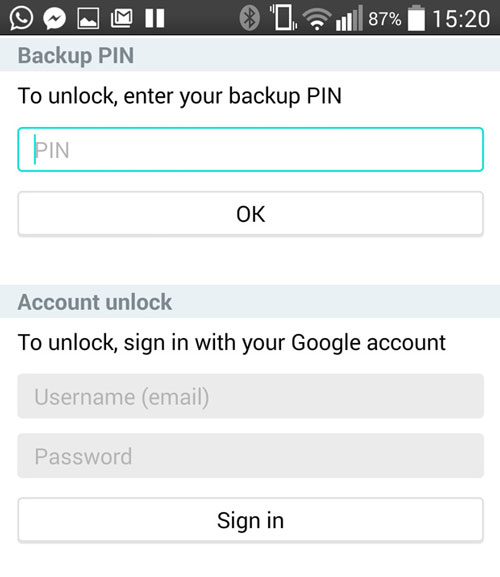 come sbloccare un samsung senza sapere la password