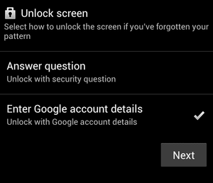 come resettare la password di android utilizzando google