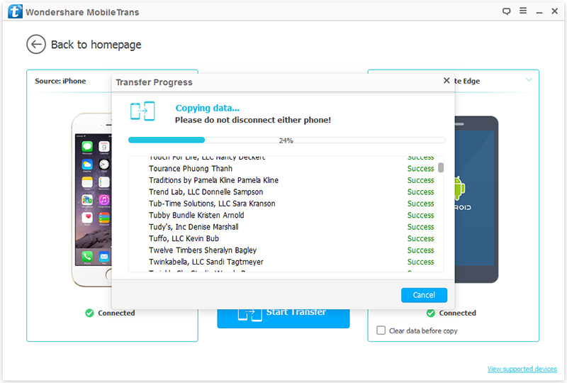 transfer data from samsung galax to huawei p9 