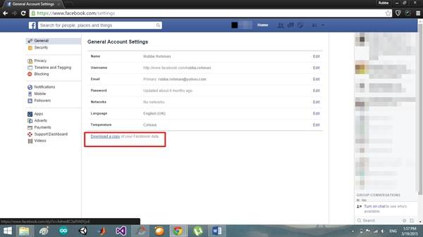 Exporteren, Opslaan en Printen van Facebook Berichten op Facebook.com