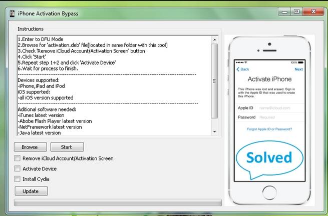 bypass icloud activation lock tool ios 7