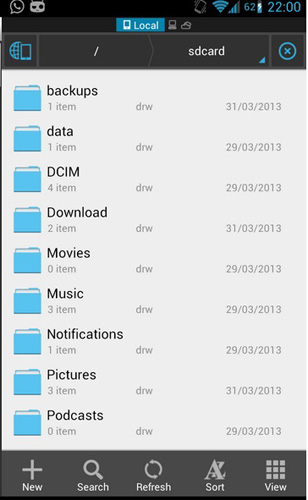 app per il trasferimento di file Android-ES File Explorer File Manager