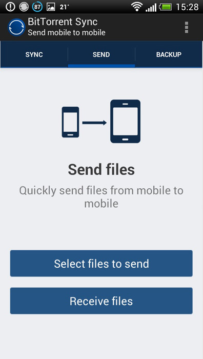 applications de transfert de fichiers android - Sync