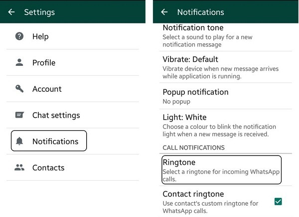 whatsapp settings for iphone
