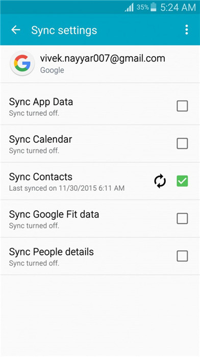 Android-Kontakt von Google wiederherstellen